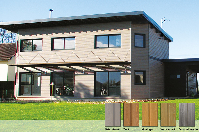 nuancier de bardage bois couleur