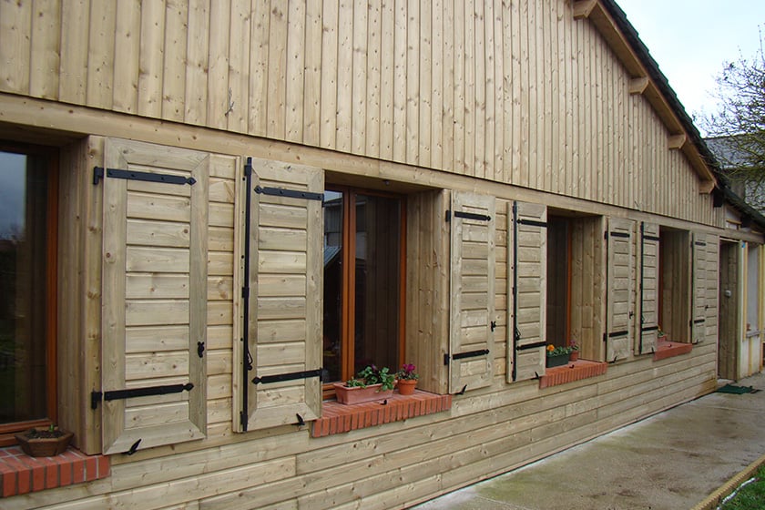 Bardage en bois epicea de pin du nord