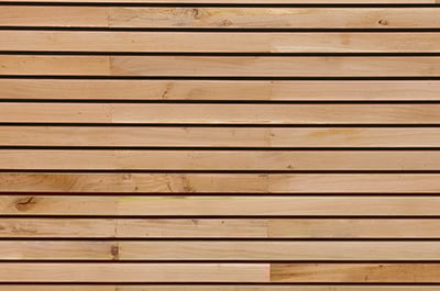 Clin de bardage en claire-voie Western Red Cedar
