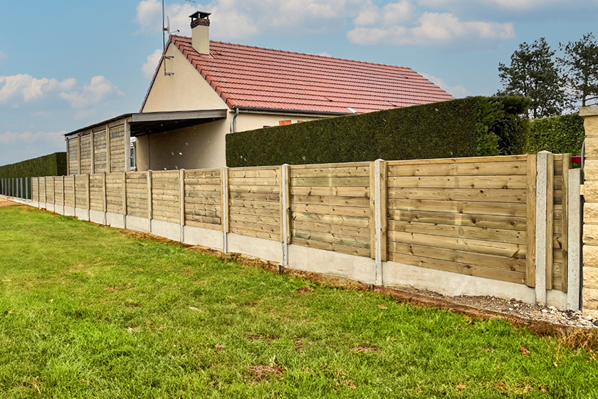 Photos De Réalisations Clients De Clôture Bois Nature Bois