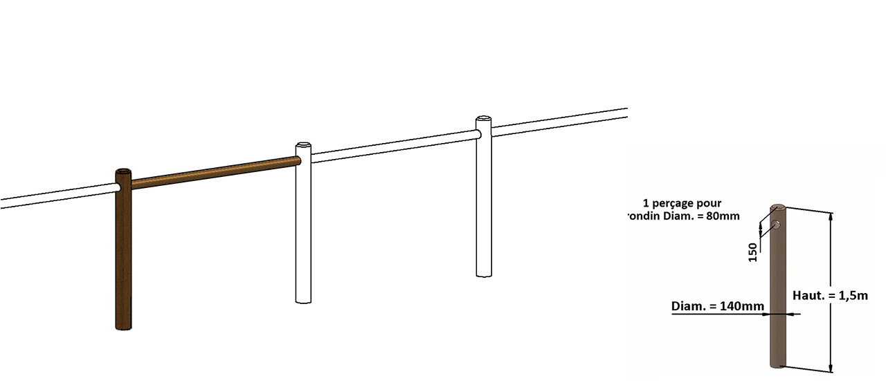conseil de pose clôture rondin bois