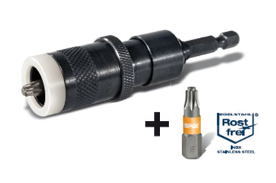porte embout avec butée de profondeur spax