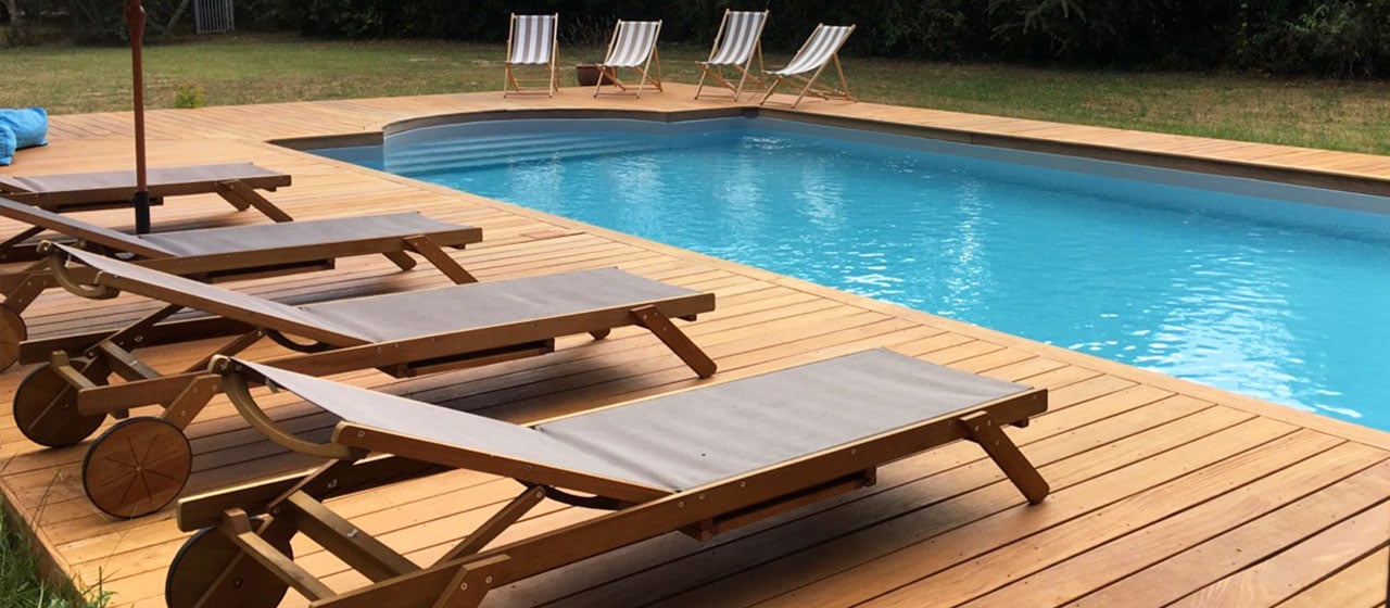 terrasse en bois exotique