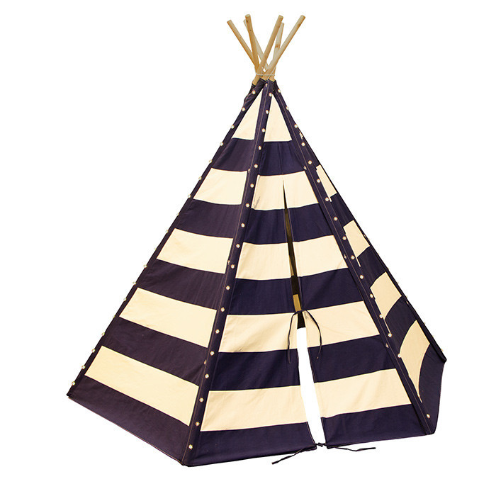 Tente tipi pour enfant avec guirlande LED - Lumo bleu Tente tipi pour enfant avec guirlande LED - Lumo bleu