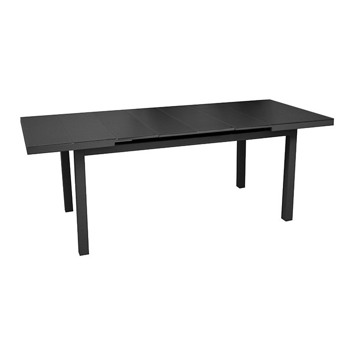 Ensemble salon de jardin 6 personnes - Table extensible Ondine gris - Alizé Ensemble salon de jardin 6 personnes - Table extensible Ondine gris - Alizé