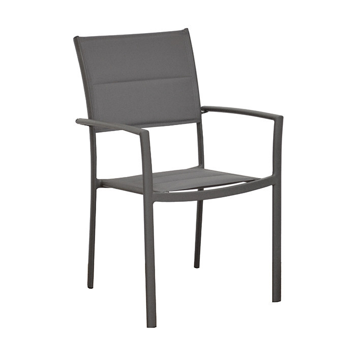 Ensemble salon de jardin 6 personnes - Fauteuil Milan gris - Alizé Ensemble salon de jardin 6 personnes - Fauteuil Milan gris - Alizé