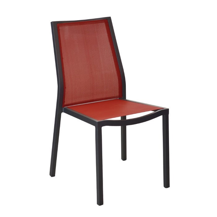 Chaise de jardin Ida - alu - rouge Chaise de jardin Ida - alu - rouge