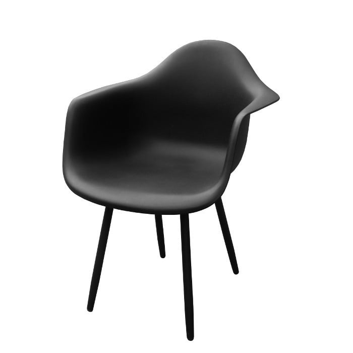 Fauteuil de jardin Moss - alu - noir Fauteuil de jardin Moss - alu - noir