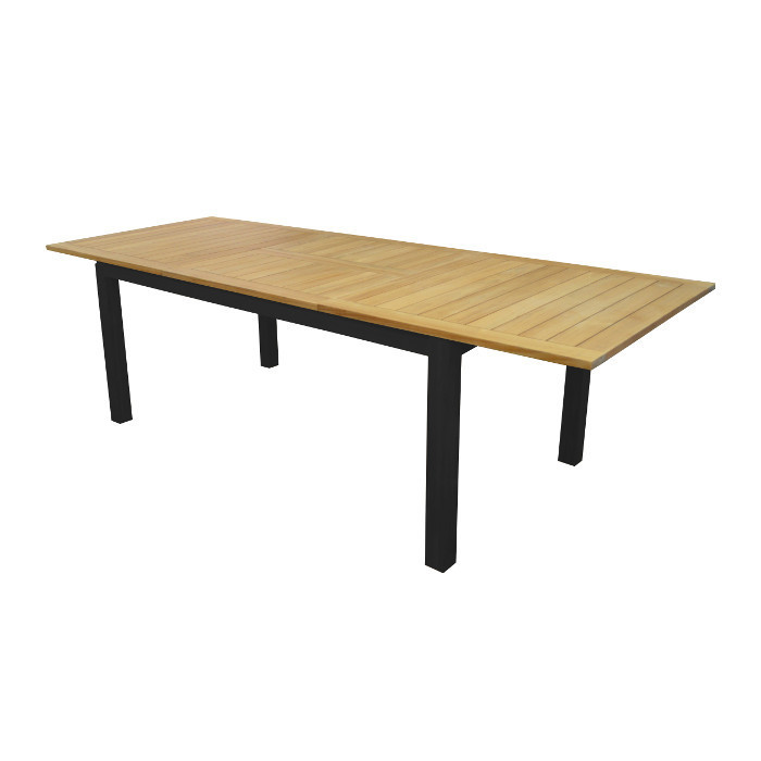 Table de jardin Tempo - 180/240 cm - alu - teck Table de jardin Tempo - 180/240 cm - alu - teck