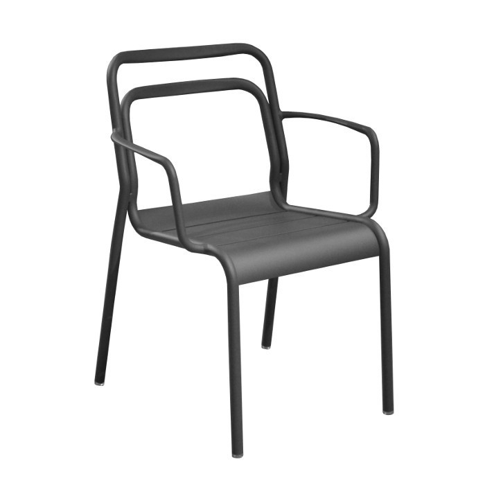 Fauteuil de jardin EOS - alu - graphite Fauteuil de jardin EOS - alu - graphite
