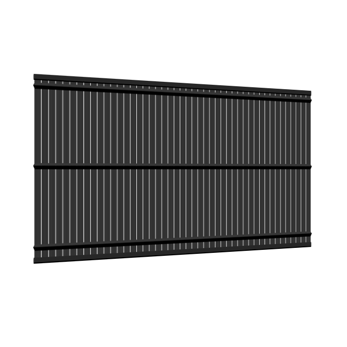Kit occultant clôture rigide NBC - H1,73m - L2,50m - Lames occultantes PVC - gris 2 Kit occultant clôture rigide NBC - H1,73m - L2,50m - Lames occultantes PVC - gris 2