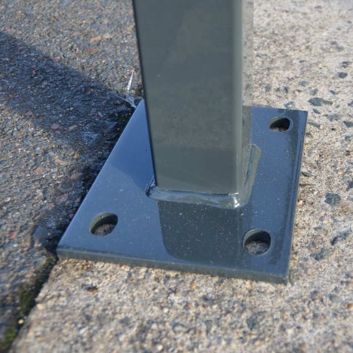 Kit platine clôture rigide NBC - Poteau platine H1,73m - Acier galvanisé - Pose béton Kit platine clôture rigide NBC - Poteau platine H1,73m - Acier galvanisé - Pose béton