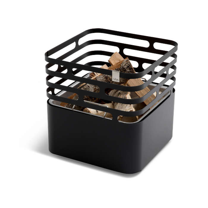 Brasero Cube - Höfats - Couleur noir - Chauffage bois Brasero Cube - Höfats - Couleur noir - Chauffage bois