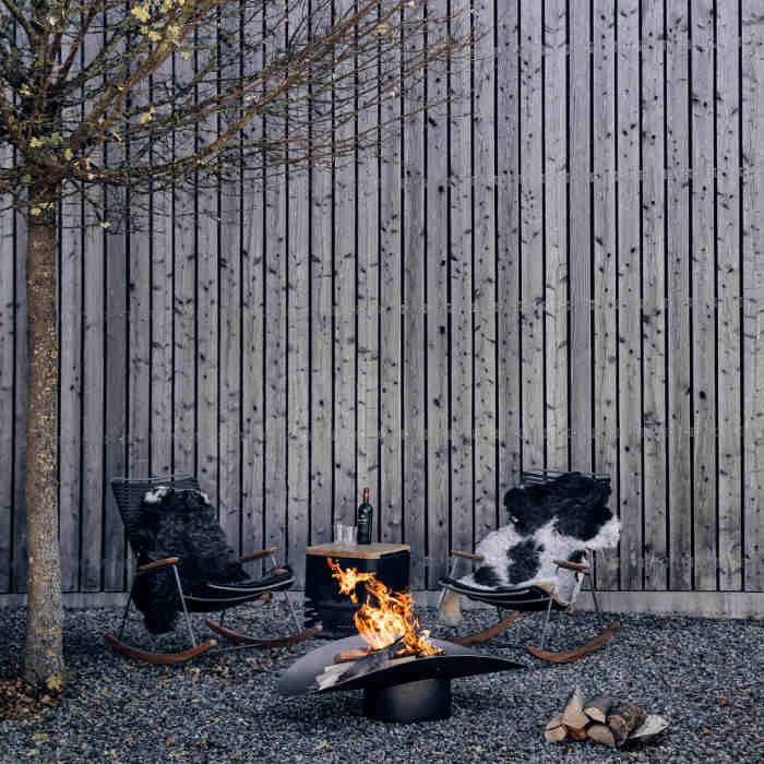 Brasero Ellipse - Höfats - Acier corten massif - Chauffage bois terrasse Brasero Ellipse - Höfats - Acier corten massif - Chauffage bois terrasse