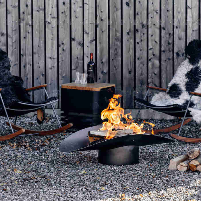 Brasero Ellipse - Höfats - Acier corten massif - Chauffage bois terrasse 2 Brasero Ellipse - Höfats - Acier corten massif - Chauffage bois terrasse 2