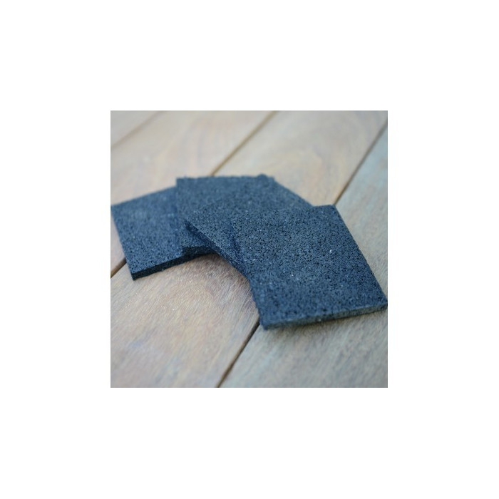 Tampon d'isolation Jouplast sur terrasse bois Tampon d'isolation Jouplast sur terrasse bois