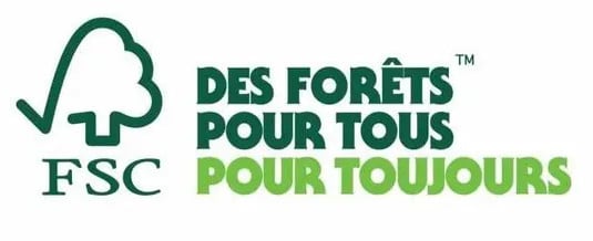 Logo FSC® Des forêts pour tous pour toujours™