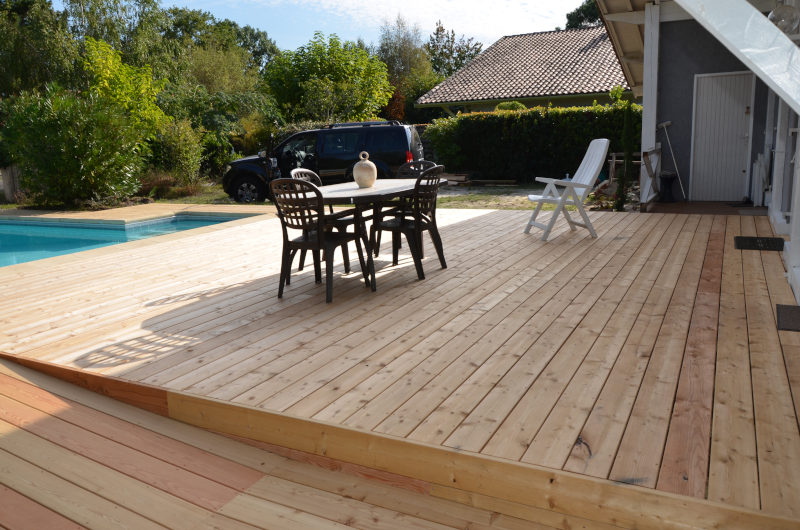 Terrasse bois en Mélèze lisse AB - Nature Bois Concept