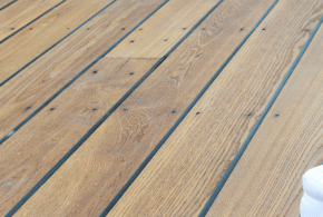 terrasse en bois exotique et joint pont bateau