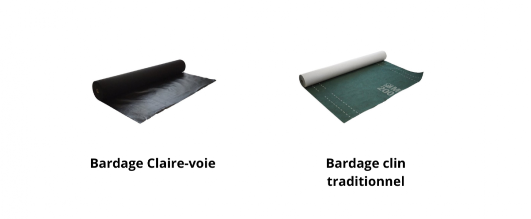 Distinction pare-pluie bardage claire-voie et bardage clin traditionnel